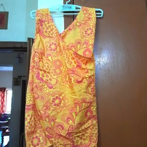 Cowl neck top with open back